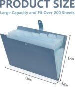 Expanding Accordion-Style Folders (Pack of 2, 8-Pocket Design, Letter Size) – Portable Organizer for Office, Home, and Business Use - Image 2