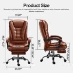 Home Computer Chairs Office Chairs Big and Tall Desk Chair Back Support Computer Desk Chair Ergonomic High Back Chair Executive Big and Tall Chair Suitable for Business Premises. - Image 2
