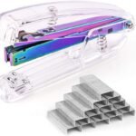 Clear Acrylic  Purple   with 2000 Pieces Silvery  for Office Accessory(Purple)