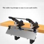 Manual Flat Saddle   Heavy Duty Saddle  Dou-Head  Adjus Margins  Capacity of 50 Pages  Clip  Book Binding Machine  for Factory Office and Home - Image 2