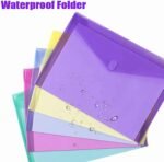 12-Piece Plastic Envelope-Style Folder Set with Secure Snap Closure (Letter/A4 Size) – Transparent Design, 6 Colors Available – Ideal for Office and School Supplies - Image 2
