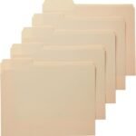 Sturdy File Folders With Reinforced Tab Positions For Easy Filing; 1/3-Cut Staggered Tabs; Manila Paper Color; Pack Of 100