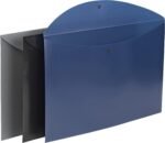 Project Document Folders with Snap Closure (Top-Loading, Tabloid Size 11x17 Inches, Assorted Colors, Pack of 6)