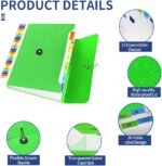 Expanding Folder/13-Pocket Accordion Organizer (A4/Letter Size) – Suitable for Documents, Receipts, Classroom, Home, Office, and Travel (Green) - Image 2
