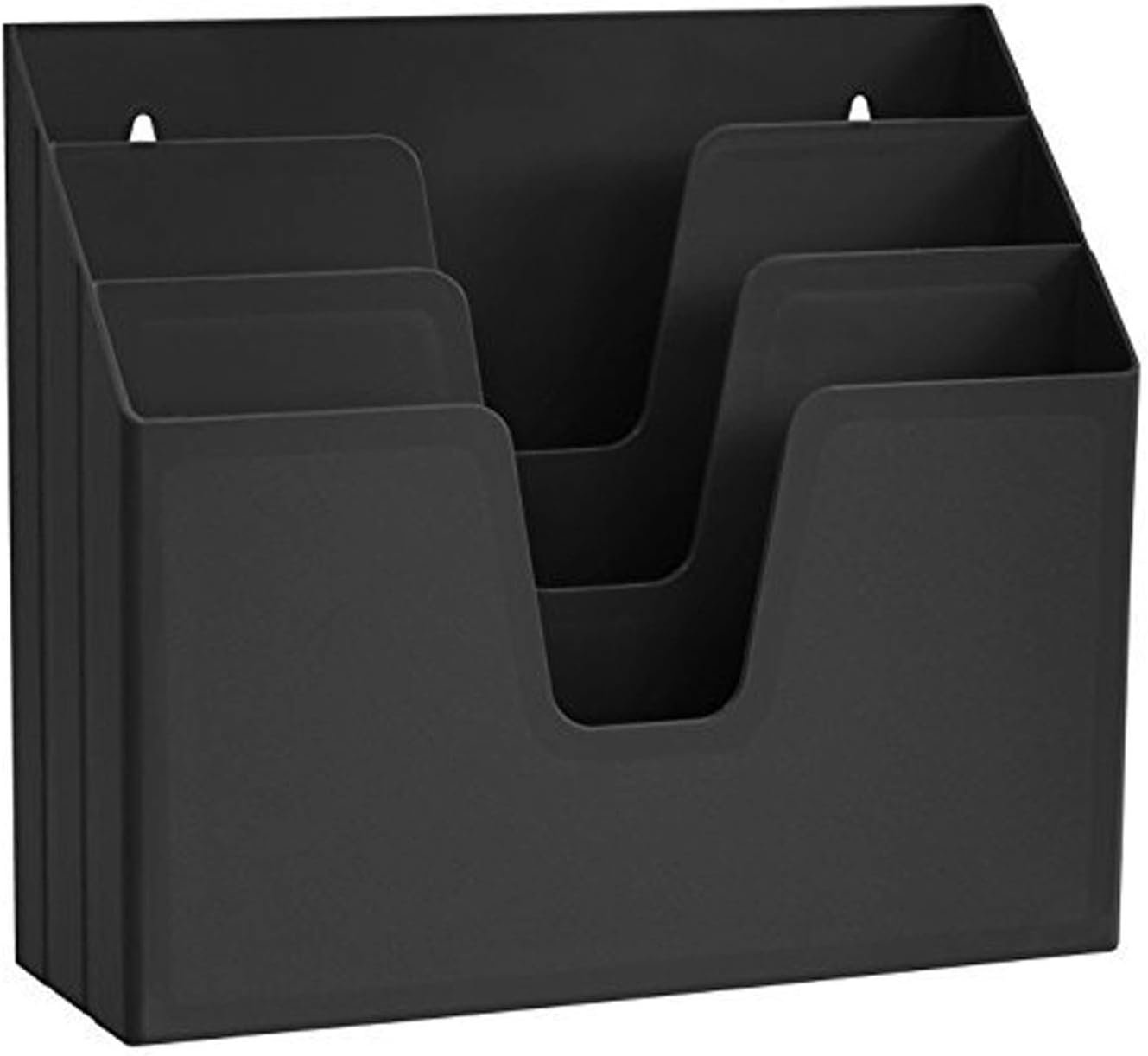 61zyruCCW1L._AC_SL1500_.jpg Horizontal Triple File Folder Holder Organizer (Black Color) - Image 1