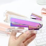 Clear Acrylic Rainbow Stapler Colorful Desktop Staplers with Classic Modern Design Sleek Office and Desk Accessories Gift Idea (Rainbow) - Image 2