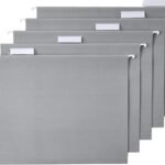 Hanging File Folders With Adjustable Tab Positions For Easy Organization, Letter Size, Gray, Pack Of 25