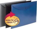 Project Document Folders with Snap Closure (Top-Loading, Tabloid Size 11x17 Inches, Assorted Colors, Pack of 6) - Image 2