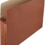 Expandable File Organizer, Letter Size, 3.5-Inch Expandable Capacity, Accordion Design, Large Document Capacity, Brown, Pack Of 25